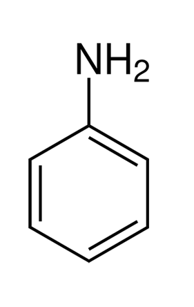 chemische Struktur von Anilin