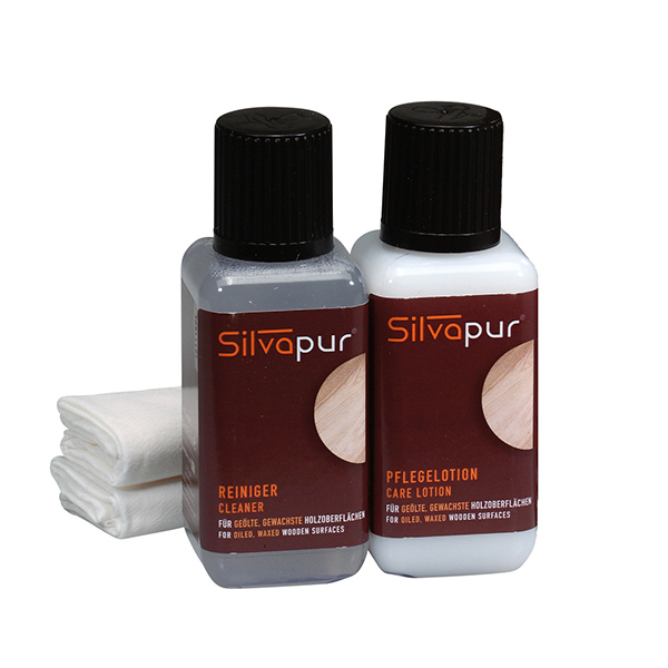 SILVAPUR® Wood Care Set for oiled, waxed wooden surfaces