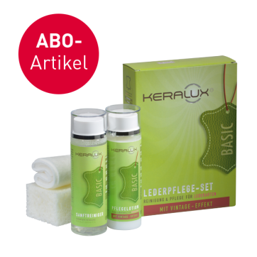 KERALUX® Lederpflege-Set für Lederarten mit Vintage-Effekt / Abonnement