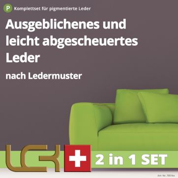 Auffrischungs-Set nach Muster gegen Ausbleichungen auf pigmentierten Glattledern