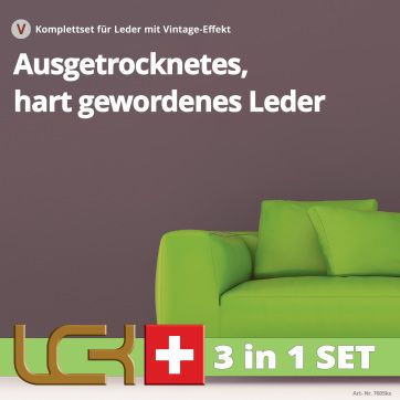 Reinigungs- und Pflegeset für ausgetrocknetes Vintage-Leder