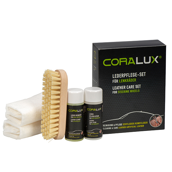 CORALUX Leather Care Set for steering wheels