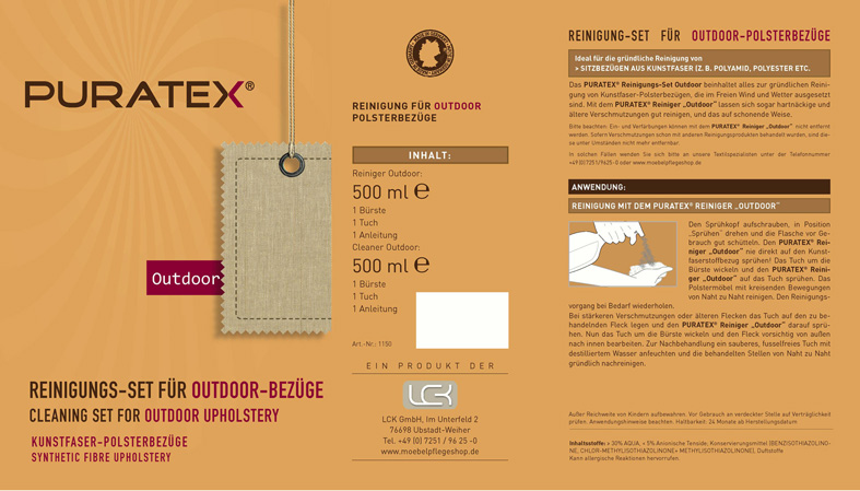 PURATEX® Reinigungs-Set für Outdoor-Stoffe 5