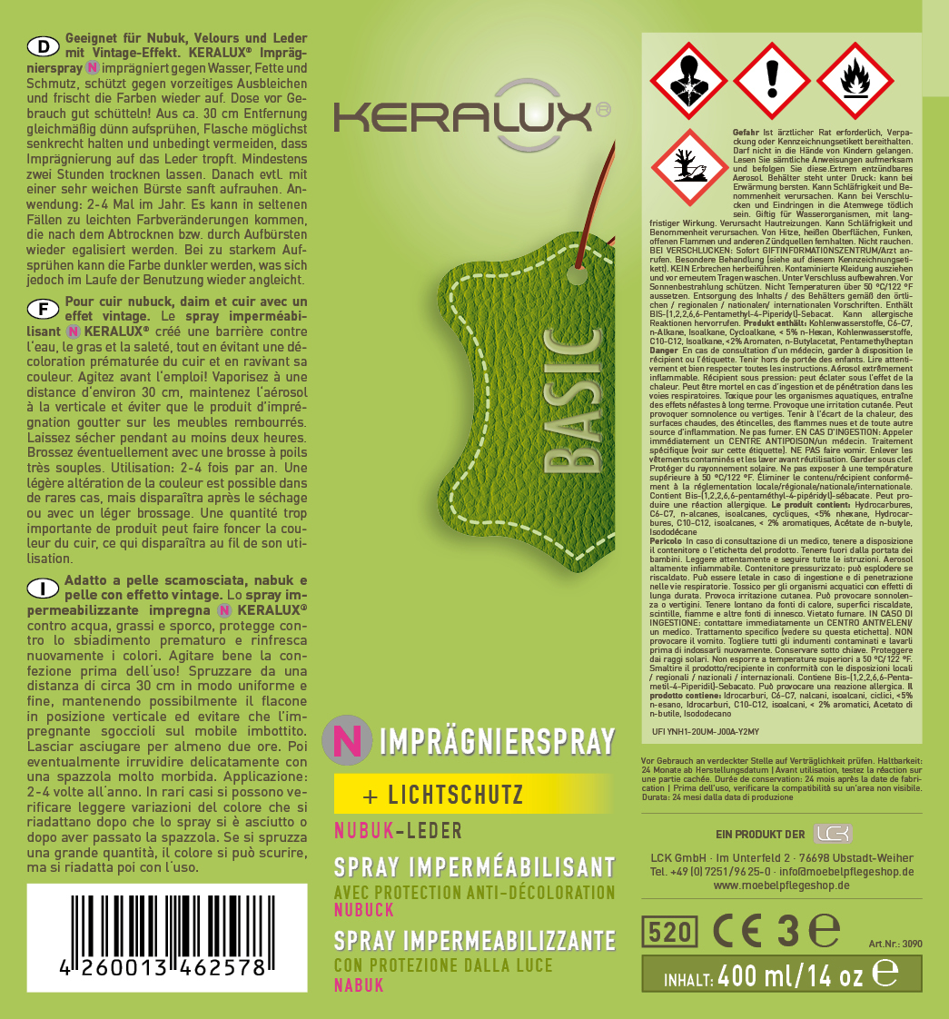 KERALUX® Imprägnierspray N mit Lichtschutz 2