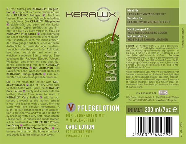 KERALUX® Leather Care Set V for leather with vintage-effect 4