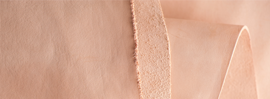 Vegetable tanned leather